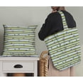 thumbnail image 5 of Soimoi Green polyester Crepe Fabric Coffee Cup & Stripe Print Fabric by Yard 42 Inch Wide, 5 of 5