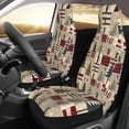 thumbnail image 2 of Sikiie Rustic Plaid Forest Lodge Car Seat Protector 2 Pack Car Seat Cushion Mat, Car Seat Covers for SUV, Truck, Van, 2 of 7