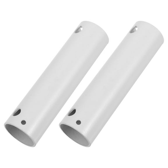 GOOHOCHY 2pcs Universal Ceiling Fan Downrod Fan Extension Rod Fan Rod Extender Ideal for Indoor Ceiling Fans and Lighting Solutions White 10CM