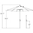 thumbnail image 2 of SimplyShade SSUM92-0900-A48103S Catalina 9 ft. Octagon Push Sunbrella Button Tilt Umbrella  Bronze, 2 of 2