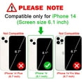 thumbnail image 2 of for iPhone 14 Case 6.1 inch, Cute Sparkly Glitter Bling Slim Shockproof Bumper Camera Protection Phone Case for Women Girls (Hot Pink), 2 of 14