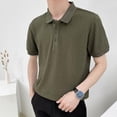 thumbnail image 1 of T-Shirt à Manches Courtes Texturé Rayé d'Été pour Hommes Mode Décontractée, 1 of 9