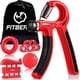 thumbnail image 1 of FitBeast Kit de entrenamiento fortalecedor de agarre de mano (paquete de 5) agarre de antebrazo, agarre de mano de resistencia ajustable, ejercitador de dedos, estirador de dedos, anillo de agarre y b, 1 of 4