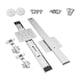 thumbnail image 2 of Rieles deslizantes para puertas de gabinetes abatibles ocultos, herrajes deslizantes con bisagras para puertas 350 mm, 2 of 9
