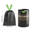 thumbnail image 3 of chaungfeng 50 Pcs Trash Bags Heavy Duty - 18" x 18" Tear-free Black Garbage Bags Drawstring Household Thickened Plastic Trash Can Liners for Home Kitchen Office, 3 of 6