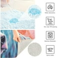 thumbnail image 4 of Dreamtimes Toiletry Mat Painting Cow with Tag Print, Luxury U-Shaped Toilet Rug, Soft Contour Mat for Bathroom Floor, Non-Slip Absorbent Bath Carpet, Dry Quickly, Machine Washable, 24"X20", 4 of 4