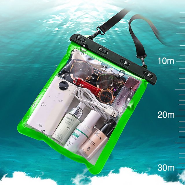 Waterproof Shoulder Bag Swimming Surfing Beach Water Playing Phone Transparent Toiletry Pouch