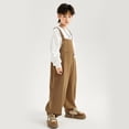 thumbnail image 5 of HIPYLO Baby Adjustable Strap Overalls Toddler Kids Fall Winter Long Bib Pants Girls Clothing with Front Pocket for Outdoor Play Pants for Girls, 5 of 8