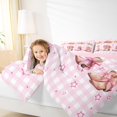 thumbnail image 4 of Homewish Kawaii Pink Cowgirl Bedding Comforter Set for Kids, Dreamy Cherry Blossoms Twin Comforter Sets, Cartoon Buffalo Reversible Bedding Set, Lightweight Room Decor, 2-Piece, 4 of 8