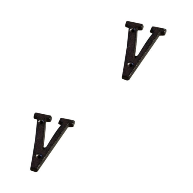 Wweixi Wide Application Metal Letters House Numbers And Stylish Choice B17--V 2Set