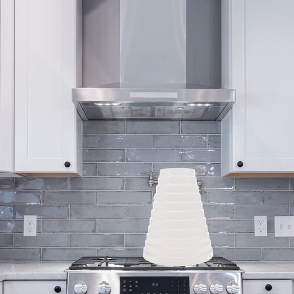 HONITANO Duct Adaptor Reducer PVC 2Pcs For Kitchen Ventilation