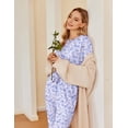 thumbnail image 4 of Ekouaer Pajamas for Women Set 2 Pack Lounge Set Short Sleeve Pjs Joggers Long Pants Loungepwear with Pockets, 4 of 6