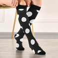 thumbnail image 5 of GZHJMY Polka Dots 20-30mmHg Compression Socks for Men & Women, Knee High Stockings for Running, Sport, Hiking & Travel, 5 of 7