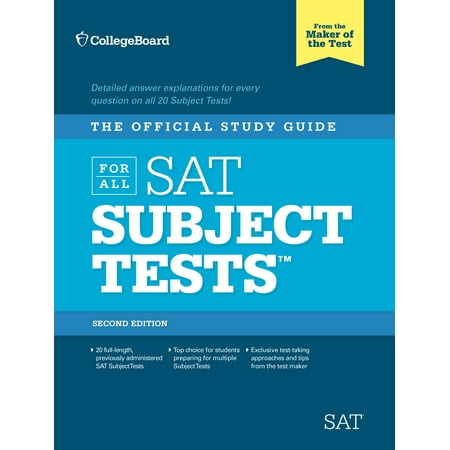 The Official Study Guide for All SAT Subject Tests [With 2
