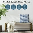 thumbnail image 2 of Americanflat 20"x20" Abstract Blurred Throw Pillow with Premium Polyester - Blue, 2 of 8
