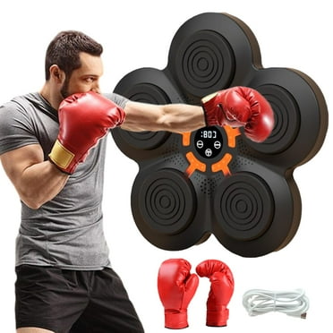 Smart Music Boxing Machine, Bluetooth Electronic Boxing Machine Wall Mounted with Adult Boxing Glove and USB, Boxing Punching Equipment for Stress Relief