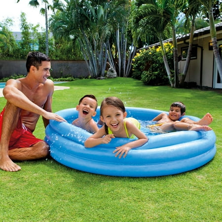 pool inflatable intex crystal walmart