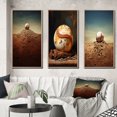 thumbnail image 1 of Designart "Pitcher s Mound in Baseball II" Sports Framed Wall Art Set Of 3 - Beige Sport Baseball Frame Gallery Wall Set For Home Decor, 1 of 6
