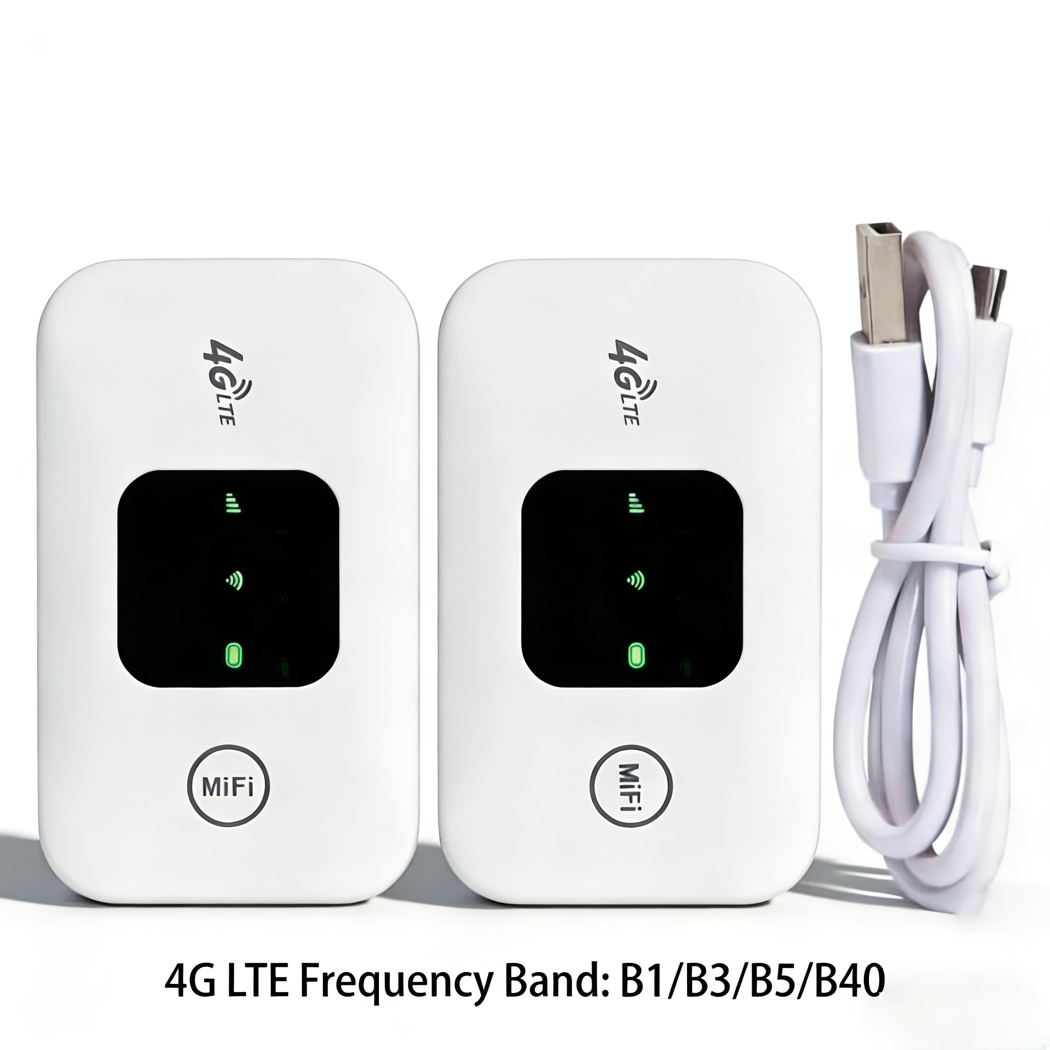 Two Sets of Mobile Hotspots, 4G Internet Routers for 8-10 Users with a SIM Card Slot, Suitable for Remote Work And Travel. Note That SIM Cards Are Not Included; You Must Supply Your Own