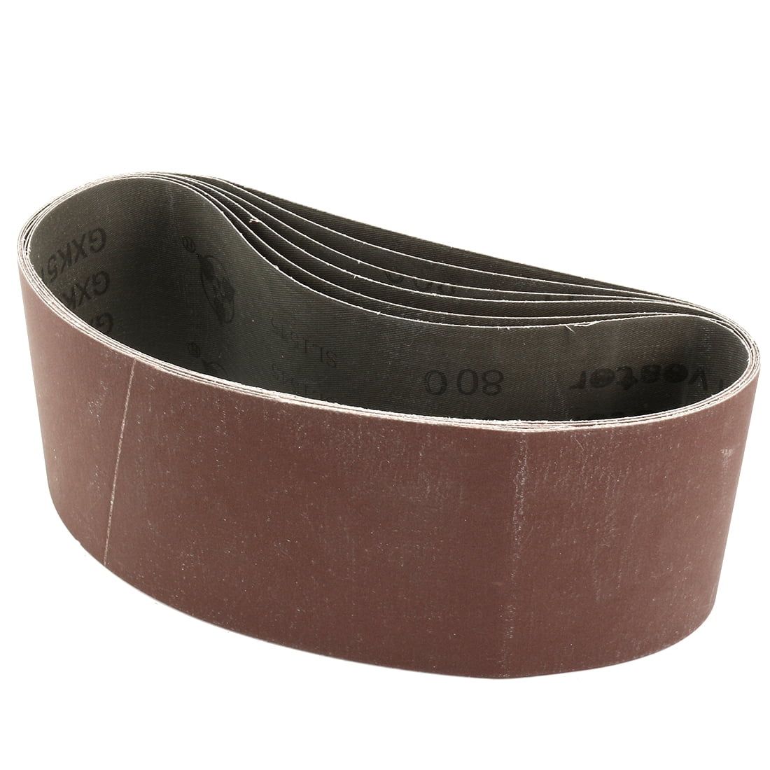 5 Courroies De Ponçage 2-1/2 X 16 Pouces Grain 80 - Oxyde D'aluminium - Pour Ponceuse à Bande