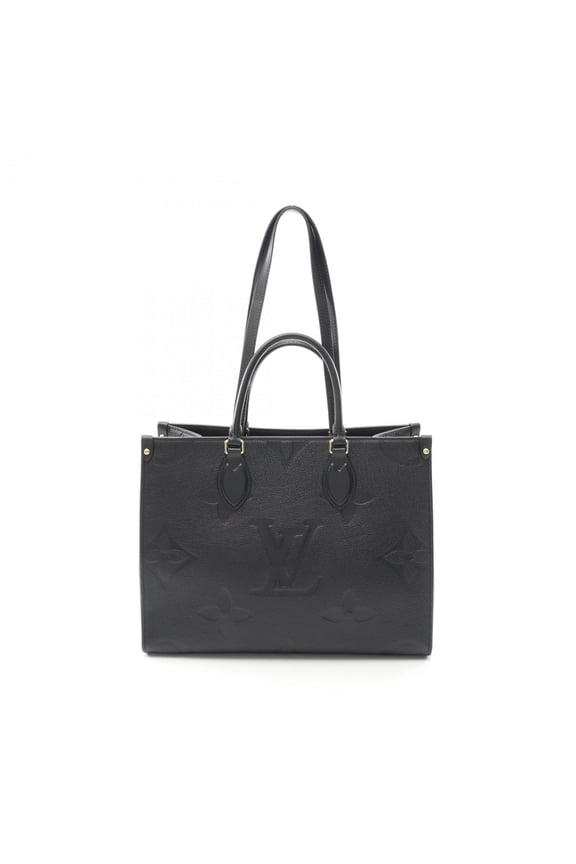 Pre-Owned Louis Vuitton On the Go MM Tote Bag in Monogram Empreinte Leather, Black,... (Good)