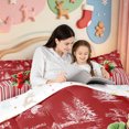 thumbnail image 5 of Manfei Elegant Christmas Santa Claus 7-Piece King Bedding,Happy Xmas King Bed in a Bag,Xmas Reversible, 5 of 7