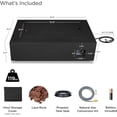 thumbnail image 3 of Real Flame Aegean 50" Rectangle Steel Propane or Natural Gas Fire Pit Table in Black, 3 of 8
