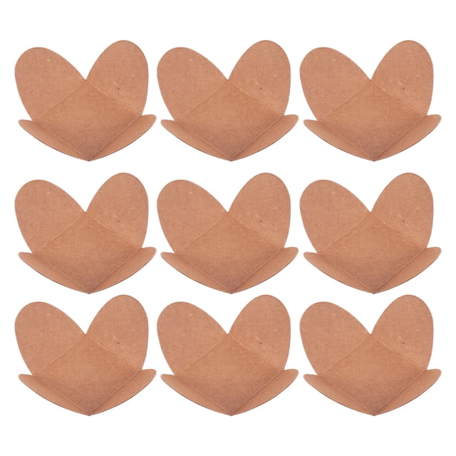 KAKOWELY Bandeja de cartón para chocolate con 100 compartimentos de papel kraft.