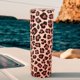 thumbnail image 2 of Vaso de viaje de 20 oz con estampado de leopardo, delgado, con tapa y pajita, de acero inoxidable, con aislamiento, ideal como regalo para amantes de los leopardos., 2 of 6