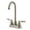 Brushed Nickel, variant on Kingston Brass FB8491NFL Nuwave French Double-Handle 4" Centerset High-Arc Bar Faucet, Polished Chrome