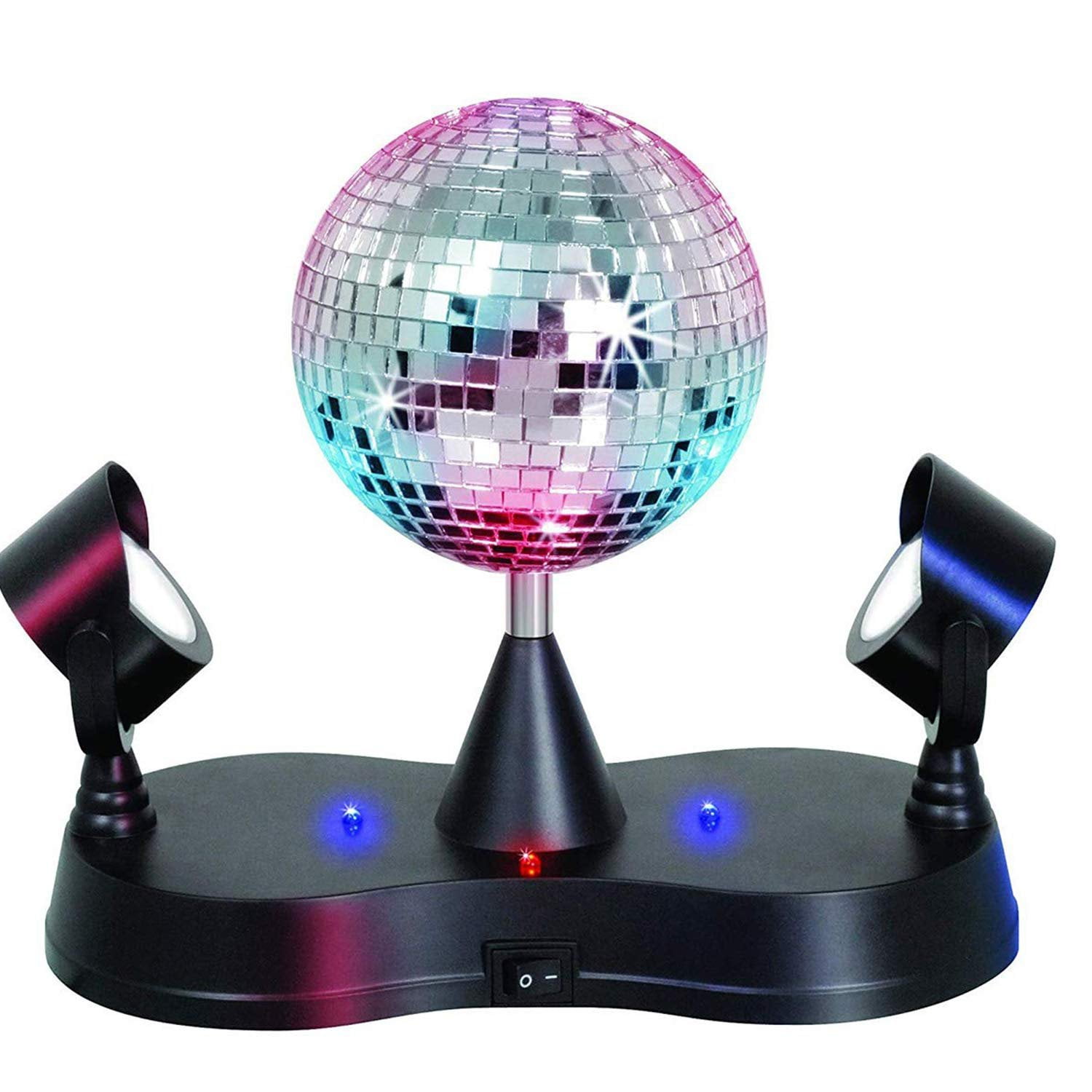 Kicko Mini Mirror Disco Ball with LED Lights for Parties, Lighting