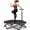 Red Black, variant on EAST MOUNT 42" Folding Fitness Trampoline for Adults, Foldable Mini Trampoline with Handle, Exercise Rebounder, Small Trampoline for Adults, Max Load 440lbs, for Indoor Garden Workout