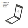 thumbnail image 4 of Uxcell 4.3"x2.8” Vertical Clear Window ABS ID Badge Holders with Lanyard Black 4Pack, 4 of 6