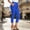 *Blue, variant on ClodeEU Women's High Waist Straight Leg Cropped Pants,Casual Office Capri Trousers with Pockets Beige,Women's Plus L