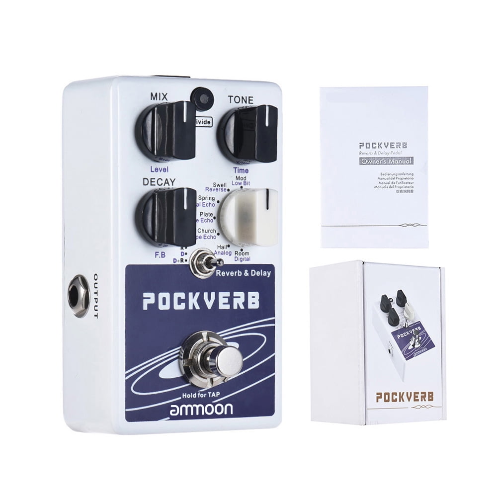 Effect Pedal,7 7 Function 7 De Delay 7 Delay Tempo Function Pédale Pour Tap Tempo Function Versatile Sound Pedal 7 Delay Function Pockverb Pedal Pockverb Delay De Pockverb - Features And