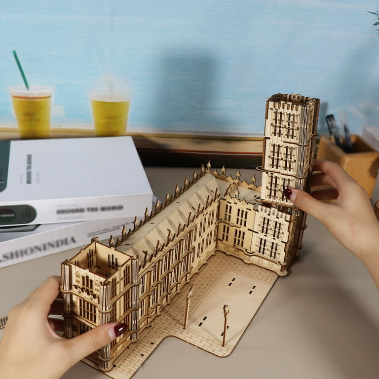 3D Wooden Puzzles - Big Ben Clock Tower Model Kit, Architectural