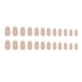 thumbnail image 4 of Press on Nails Short -White Designed French Tip Press On Nails Almond with Bow, Glue On Nails for Gifts, Supremely Fit & Natural Stick On Nails in 16 Sizes - 24 Fake Nails Kit, Dinner Star, 4 of 5