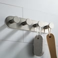 thumbnail image 6 of Kraus Bathroom Robe and Towel Hook with 4 Hooks, Brushed Nickel Finish, 6 of 8