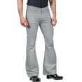thumbnail image 1 of xiaxaixu Men's Retro Flare Pants, Solid Color Mid-Rise Trousers Casual Classic 70s Bell Bottom, 1 of 5