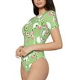thumbnail image 2 of Easygdp Cute Frog2 Women's One-Piece Swimsuit Slim Fit Crew Neck Bodysuit Athletic Swimwear with Concealed Buckle - XX-Large, 2 of 9