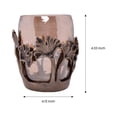 thumbnail image 6 of Bathroom Tumbler Cup - Brass and Glass Gold Finish Elegant Toothbrush Toothpaste Holder for Premium Kitchen Home Decor Bathroom Accessories Countertop Organizer - The Gingko Collection, 6 of 6