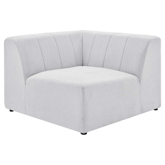 Sofa Corner Chair, Fabric, Ivory White, Modern Contemporary Urban Design, Living Lounge Room Hotel Lobby Hospitality