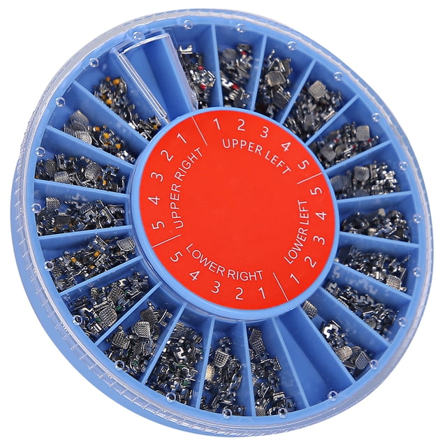 Orthodontic bracket dental orthodontic supplies 400pcs Dental Orthodontic Metal Brackets ROTH345 Hook Dental Orthodontic Supplies ANGGREK Otros