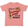 thumbnail image 3 of Inktastic I Listen to Country Music with My Mommy with Guitar and Hat Boys or Girls Toddler T-Shirt, 3 of 5