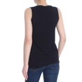 thumbnail image 2 of BAR III Womens Black Cut Out Sleeveless Jewel Neck Top 2XS, 2 of 2