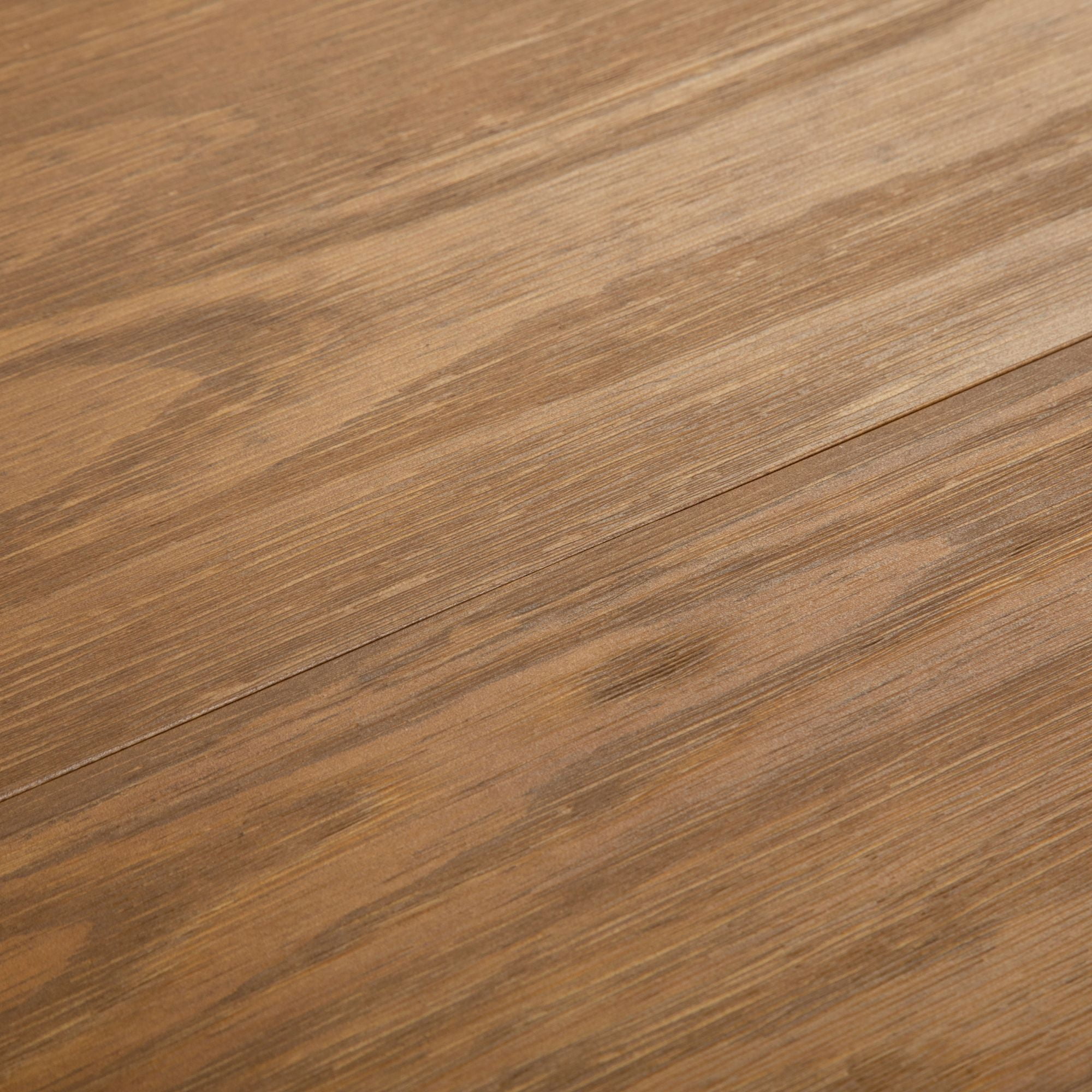 Plank+Beam 60" Modern Dining Table for 4, Solid Wood Rectangular Kitchen Table, Pecan Wirebrush