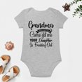 thumbnail image 4 of Grandma You Gotta Come Get Your Daughter - Baby Clothes - Funny Newborn Bodysuit Outfits for Boys And Girls Gray-style-1 24months, 4 of 7