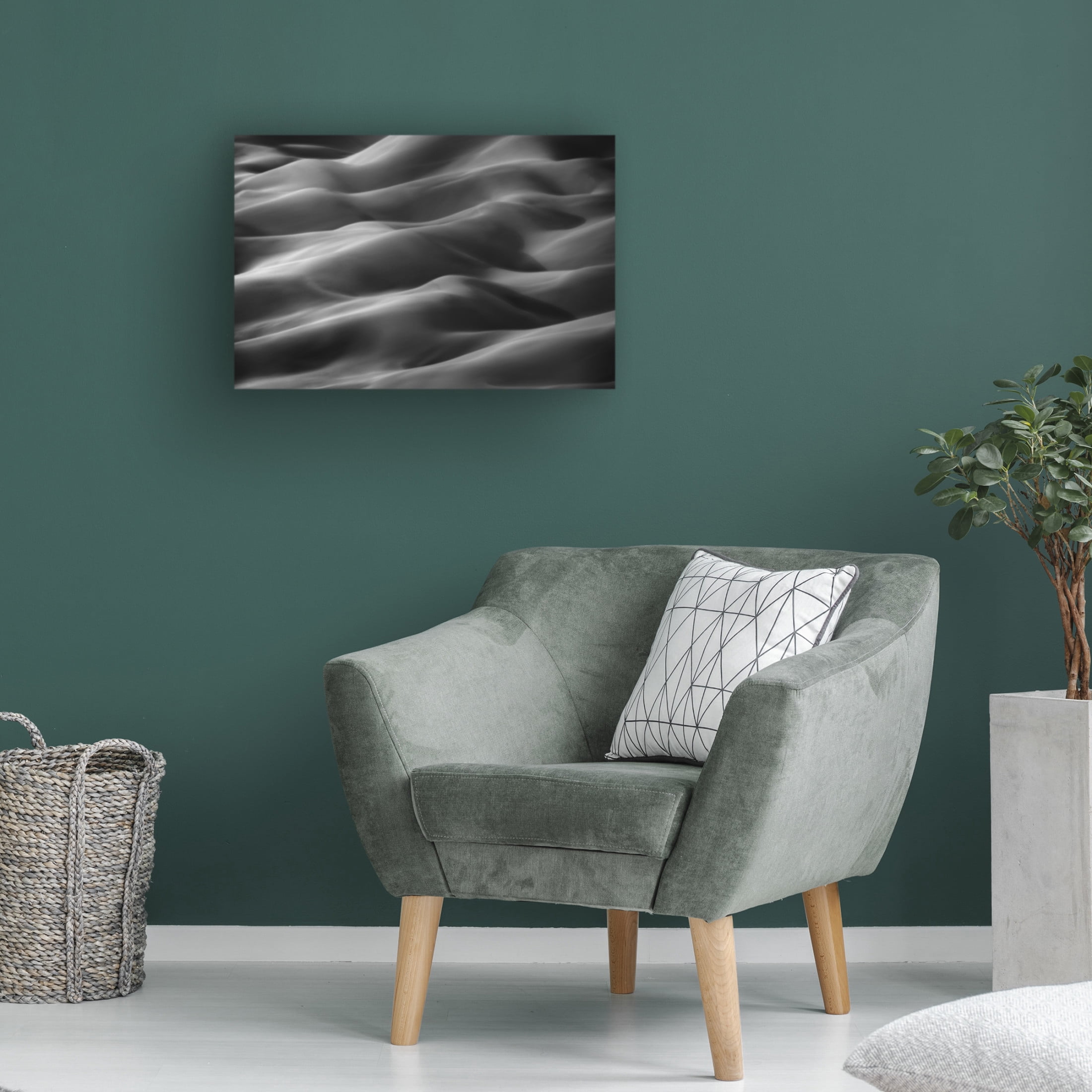 Canvas Wall Art - Majid Behzad 'Sandy Hills' Wall Art for Living Room, Bedroom, or Office D?cor by Trademark Fine Art - 19 x 12 Inches