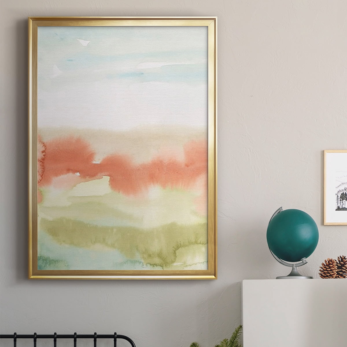Blushing Sunrise I Premium Framed Print, in Gold, Black, or Silver - Ready to Hang