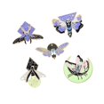 thumbnail image 4 of 5 piezas de broche de pin de esmalte fluorescente broche de pin de solapa regalos de vacaciones broches de ramillete de aleación decorativa para ropa Fernando Broches, 4 of 8